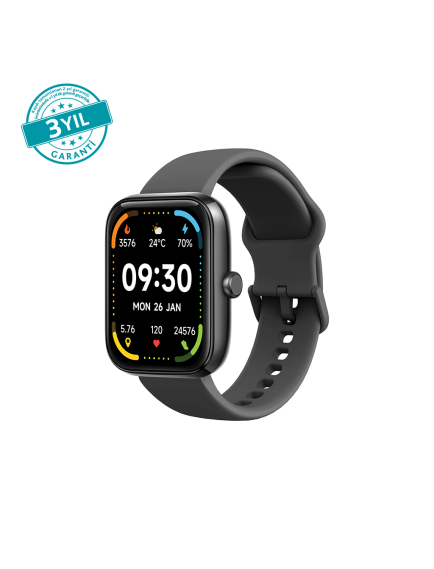 ttec Tempus 47 mm  Dikdörtgen Kasa Akıllı Saat 2S09W Siyah